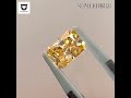 💎オレンジイエロー モアッサナイト 1.7ct ラディアントカット ジュエリー ルース 宝石 ダイヤモンド類似石