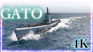 USS submarine GATO【001】（潜水艦 ガトーの動画/подводная лодка ГАТО 001/潛艇 加托 001）