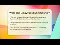 were the umayyads sunni or shia islamic knowledge network