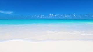 Perfect Beach Scene  7 Hours of White Sand, Blue Water \u0026 Ocean Waves in 4K