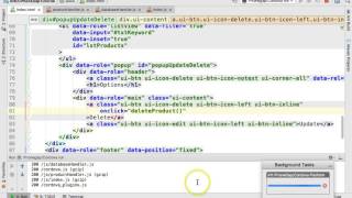 Deleting a row from Web SQL (SQLite) using JavaScript Table Tutorial