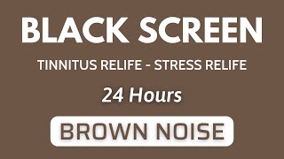 Celestial Brown Noise Black Screen 24h, Soothe Tinnitus, Relieve Stress, Sleep Well