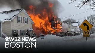 Witness describes explosion and house fire in Taunton, Massachusetts