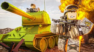 Destroying Enemy Forces In Roblox Battlefield!