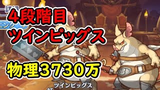 【プリコネR】4段階目ツインピッグス　物理3730万（目押しなし）【5月クランバトル】