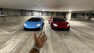 Back To Back Lamborghinis Cutting Up In Traffic 🥷