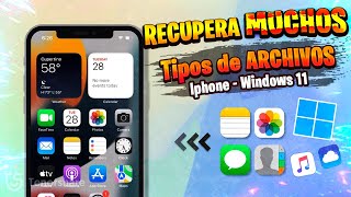 RECUPERA YA⚡Fotos BORRADAS de iPhone en Windows 11 2022 /  SUPER PROGRAMA Rápido!