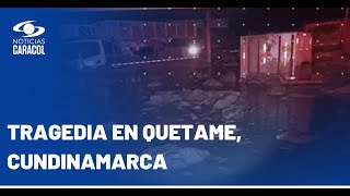 Avalancha en Quetame, Cundinamarca, deja varios muertos y desaparecidos