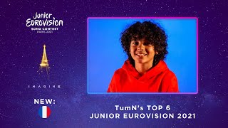 My TOP 6 (so far) (NEW: 🇫🇷) || Junior Eurovision Song Contest 2021