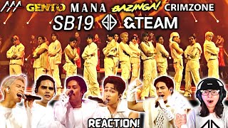 SB19 x &TEAM (GENTO, MANA, BAZINGA, CRIMZONE) @ 2023 AAA ARMYMOO Reacts For The First Time!