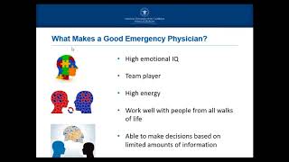 AUC Webinar Emergency Medicine as a Specialty 1