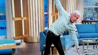 Phillip Schofield farting during Yoga with Holly Willoughby on This Morning