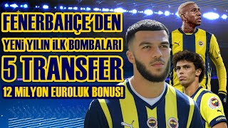 SONDAKİKA Fenerbahçe'den Yeni Yılda Yepyeni Sürprizler! Bu 5 Transfere Yürek DAYANMAZ!