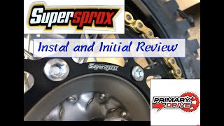 Install and initial review: Supersprox and Primary drive chain.