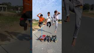 Jaw-dropping power slide skills for beginners😭😱#inline skates#roller Skating#skate#shorts#yt shorts