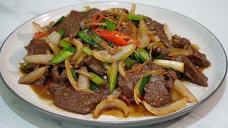 BEEF and GINGER Spring Onion CLASSIC stir-fry