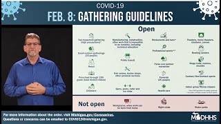 MDHHS February 8, 2021 COVID-19 Gathering Guidelines