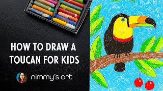 How To Draw A Toucan | Easy Step By Step | Drawing For Kids