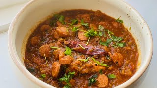 Sausage curry / അതി രുചികരമായ സോസേജ് കറി /easy curry for chappathi/ Hi Kitchen Recipes In Malayalam