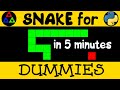 Python Snake Game in 5 minutes