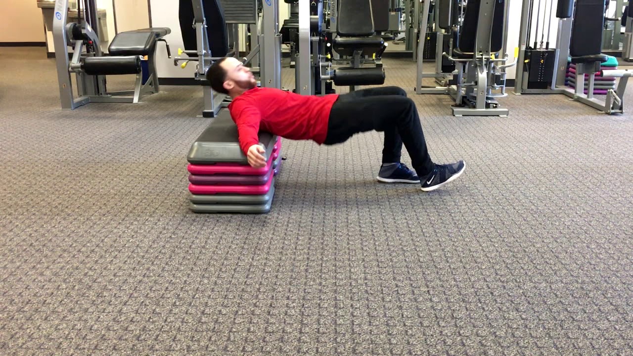 Bodyweight B Stance Hip Thrust - YouTube