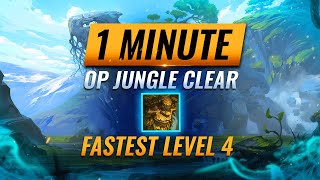 FASTEST JUNGLE CLEAR: Ivern's OP Jungle Path in 1 Minute - League of Legends #Shorts
