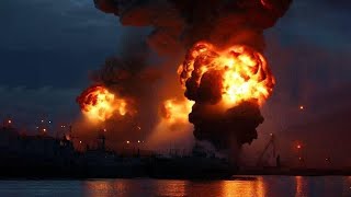 Ukraine struck an oil base in Krasnodar with Neptune missiles - heavy fire in fuel tanks
