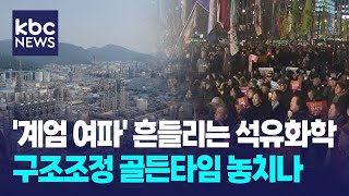 위기의 석유화학 계엄쇼크에 '당혹'..지원책 발표 '불투명' / KBC뉴스