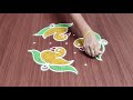 simple daily birds rangoli designs small 5 dots easy daily kolam latest beginners muggulu