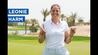 Leonie Harm gains inspiration from Lewis Hamilton in marking her Titleist Pro V1x