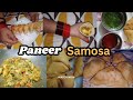 paneer samosa hari pyaj ki chatni ke sath #yummy #tasty # cooking 😋🙏