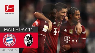 Bayern ends Freiburg unbeaten run | FC Bayern  - SC Freiburg 2-1 | All Goals – Bundesliga 2021/22