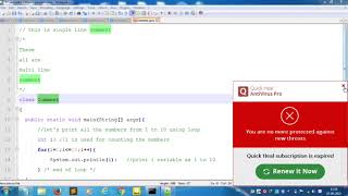 #4..JAVA... Comments in JAVA with program