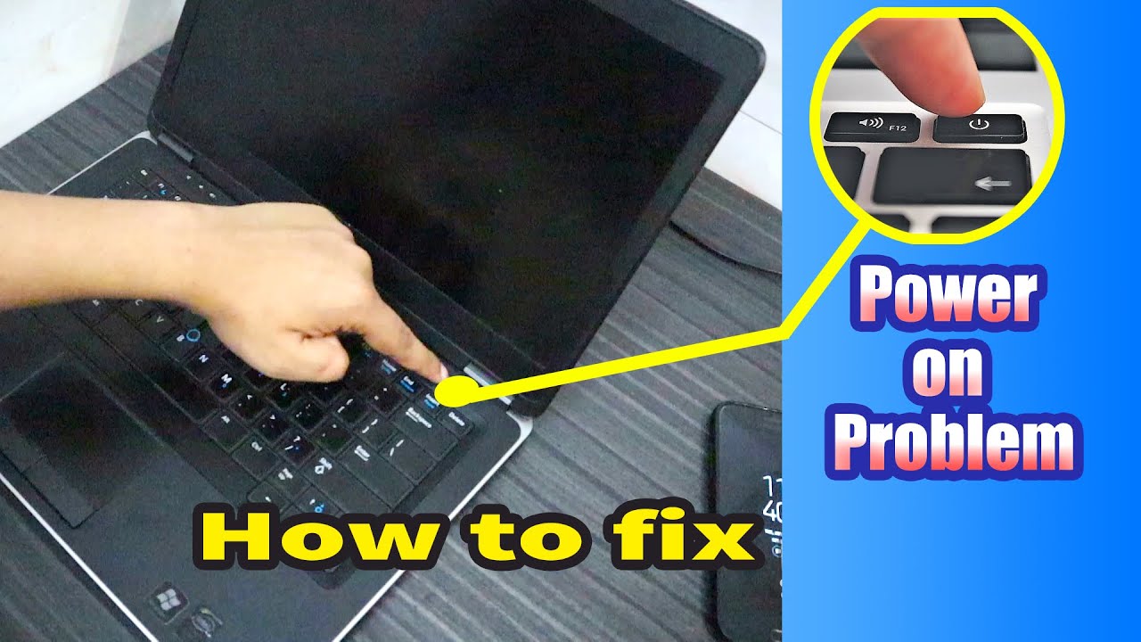 How To Fix, Dell Laptop Not Power On. Laptop Power On Problem, PC ...