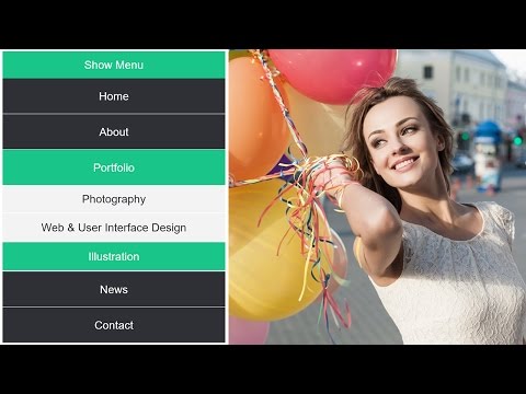 Responsive Navigation Menu Bar Tutorial with HTML5 and CSS3 Responsive Navigation Menu Bar Tutorial with HTML5 and CSS3
