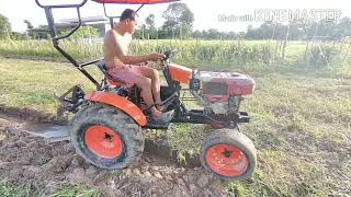 Modified tractorผานหัวหมูไถกลบหญ้า