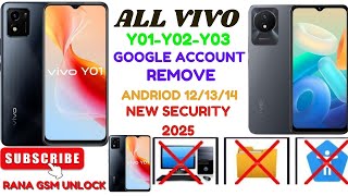 Vivo Y02\\Y02T\\Y03\\Y01S Google Account Remove||Andriod 12\\13\\14||New Security 2024\\2025 Step By Step.