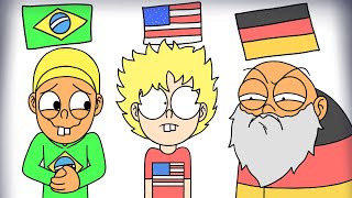 Português VS Inglês VS Alemão !!! PARTE 2 - ANIMAÇÃO