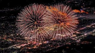 [4K] 美しすぎる秩父の夜景と秩父夜祭花火大会 from 武甲山 - Fireworks Display at Chichibu Night Festival in 2017 -  -