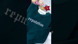 Reputation Embroidered Sweatshirt Hoodie