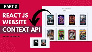 Movie Website in React JS in Hindi #3: useContext Hook & Contex API in Hindi