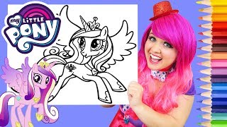 Coloring My Little Pony Princess Cadance Coloring Page Prismacolor Colored Pencil | KiMMi THE CLOWN