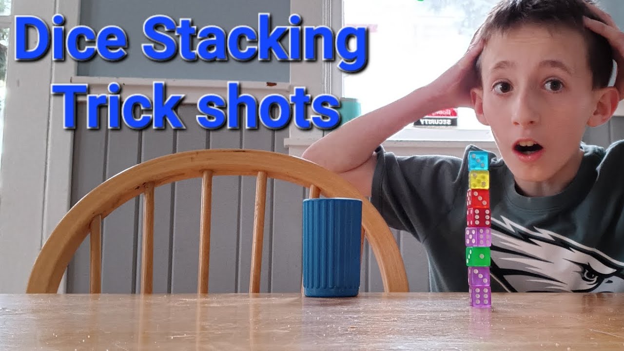 Dice Stacking Trick Shots Dominic Dominates Youtube