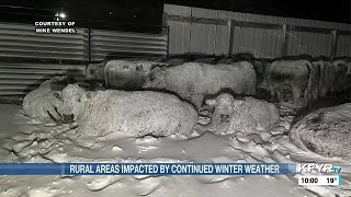 Rural areas impacted by continued winter weather