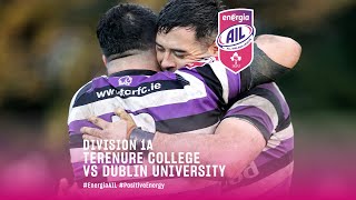 #EnergiaAIL Division 1A :: Terenure vs Dublin University