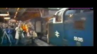 Last Deltic class 55 (55015) from Kings Cross to Edinburgh and Return. National News short report.