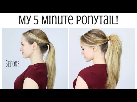 My 5 Minute Ponytail Routine My 5 Minute Ponytail Routine