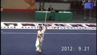 2012  第４回世界ジュニア武術選手権大会　　 山本千尋 　国際第三套路　（長拳・槍）