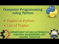 [Python Programming Basics to Advanced] : Tuples in Python | Lab 20