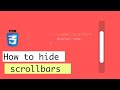 CSS Tips & Tricks - How to hide scrollbars on div elements.